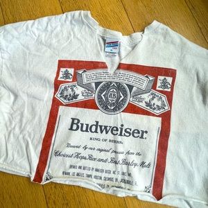 Cropped Budweiser T Shirt💋
